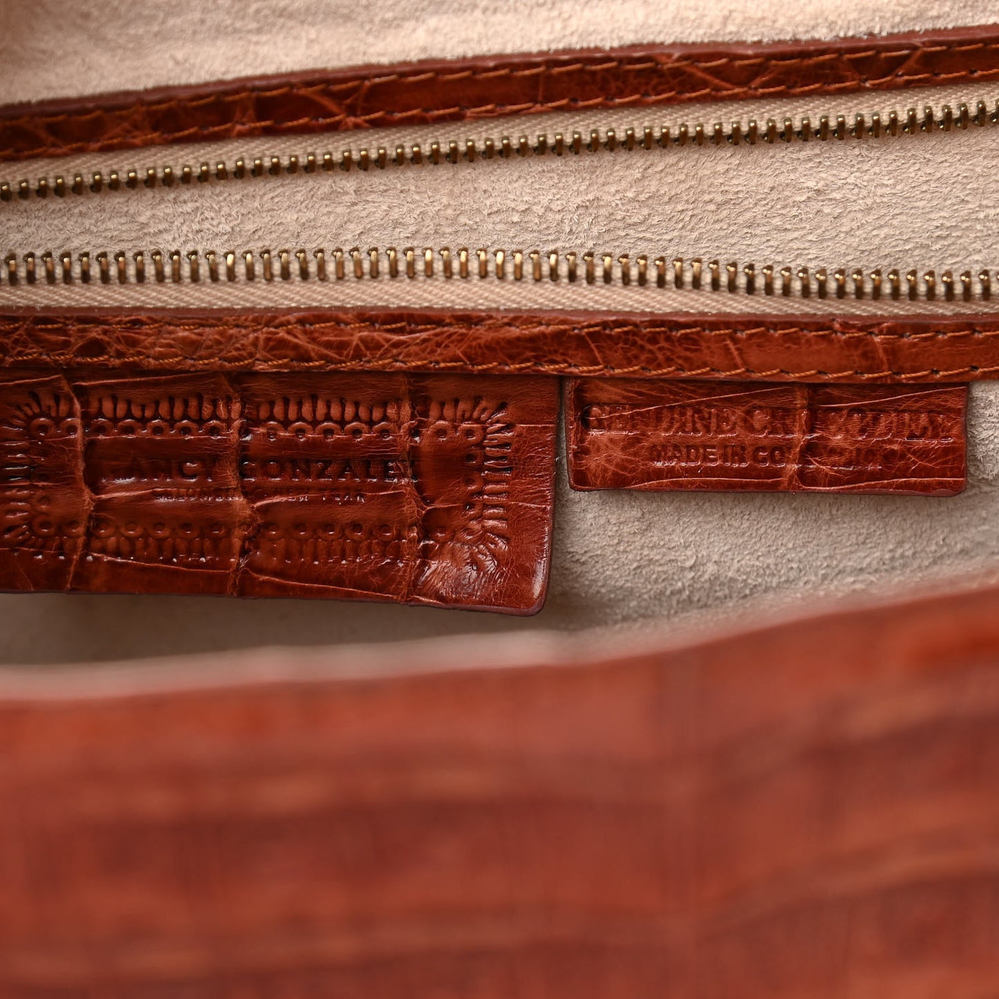 Crocodile Shoulder Bag Orange