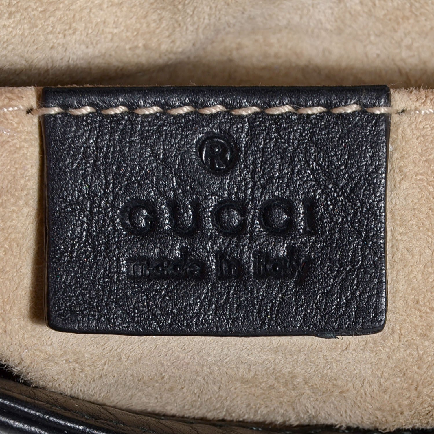 Gucci Pebbled Calfskin Small 1973 Chain Shoulder Bag Black 6 of 9