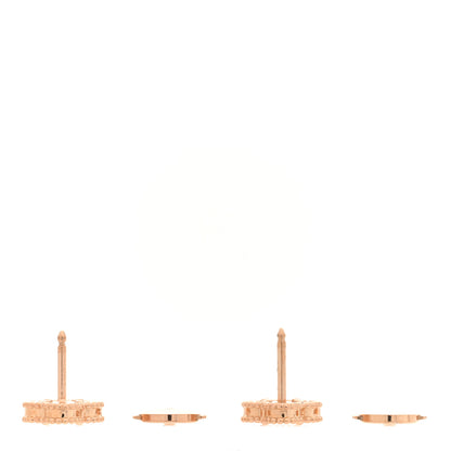 Van Cleef & Arpels 18K Rose Gold Carnelian Sweet Alhambra Earrings 3 of 4