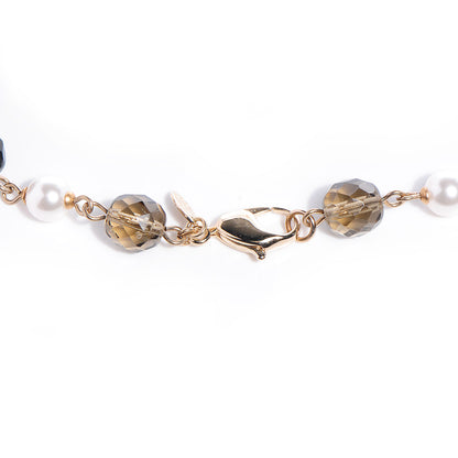 Chanel Pearl Crystal CC Beaded Lucky Charms Long Necklace Gold 5 of 7