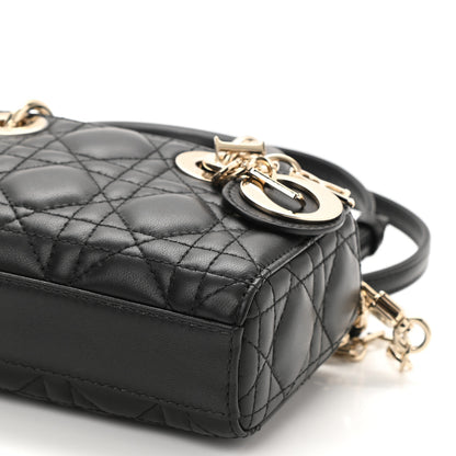 Christian Dior Lambskin Cannage Micro Lady D-Joy Black 10 of 10