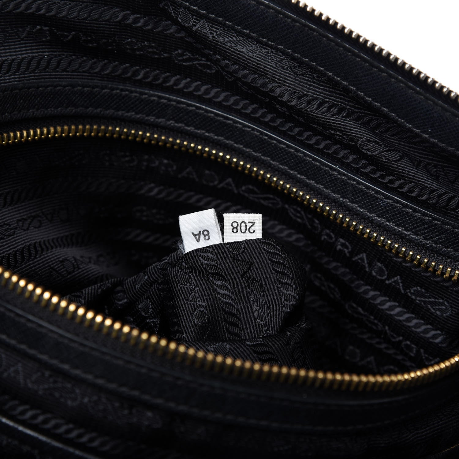 Prada Tessuto Nylon Saffiano Tote Black 9 of 12