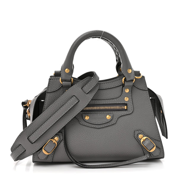 Balenciaga Grained Calfskin Neo Classic Gold Hardware Mini City