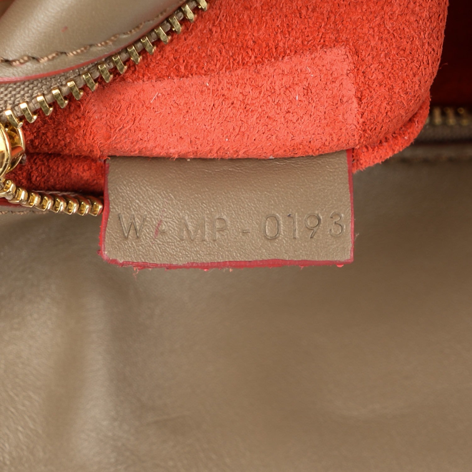 Celine Natural Calfskin Medium Tie Knot Tote Dark Beige Orange Trim 8 of 9