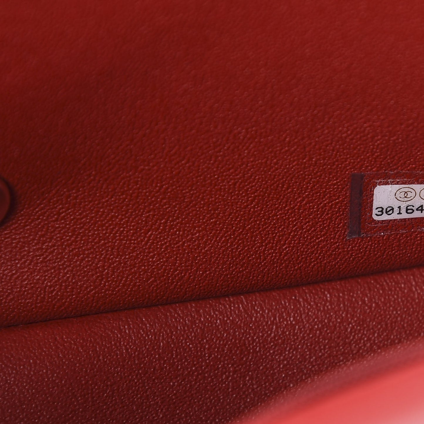 Lambskin Quilted Mini Rectangular Flap Red