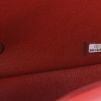 Chanel Lambskin Quilted Mini Rectangular Flap Red 7 of 10