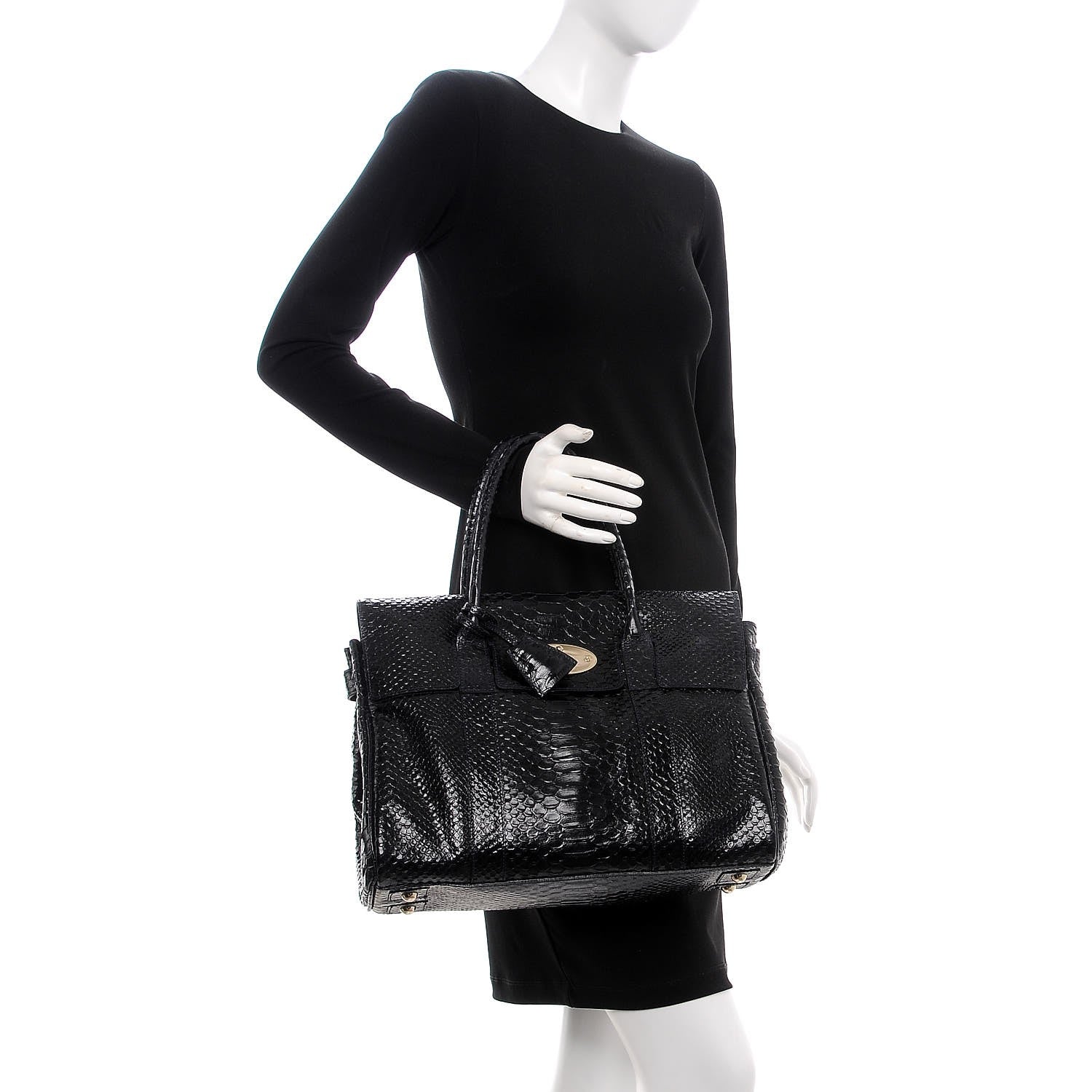 Mulberry Silky Snake Shine Bayswater Ink Blue 2 of 9