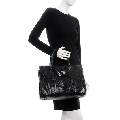 Mulberry Silky Snake Shine Bayswater Ink Blue 2 of 9