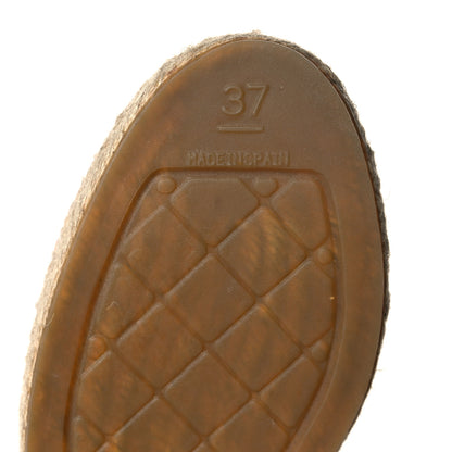 Chanel Lambskin CC Espadrilles 37 Nude 9 of 9