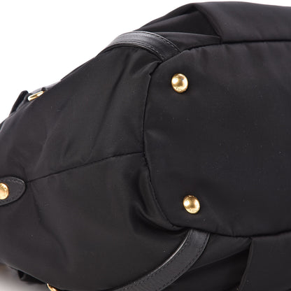 Prada Tessuto Nylon Soft Calf Tote Black 8 of 9