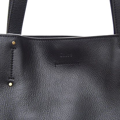 Chloe Smooth Calfskin Medium Milo Shopping Tote Black 9 of 9