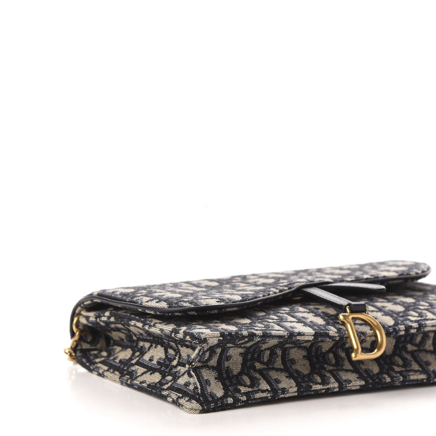 Oblique Saddle Chain Pouch Blue