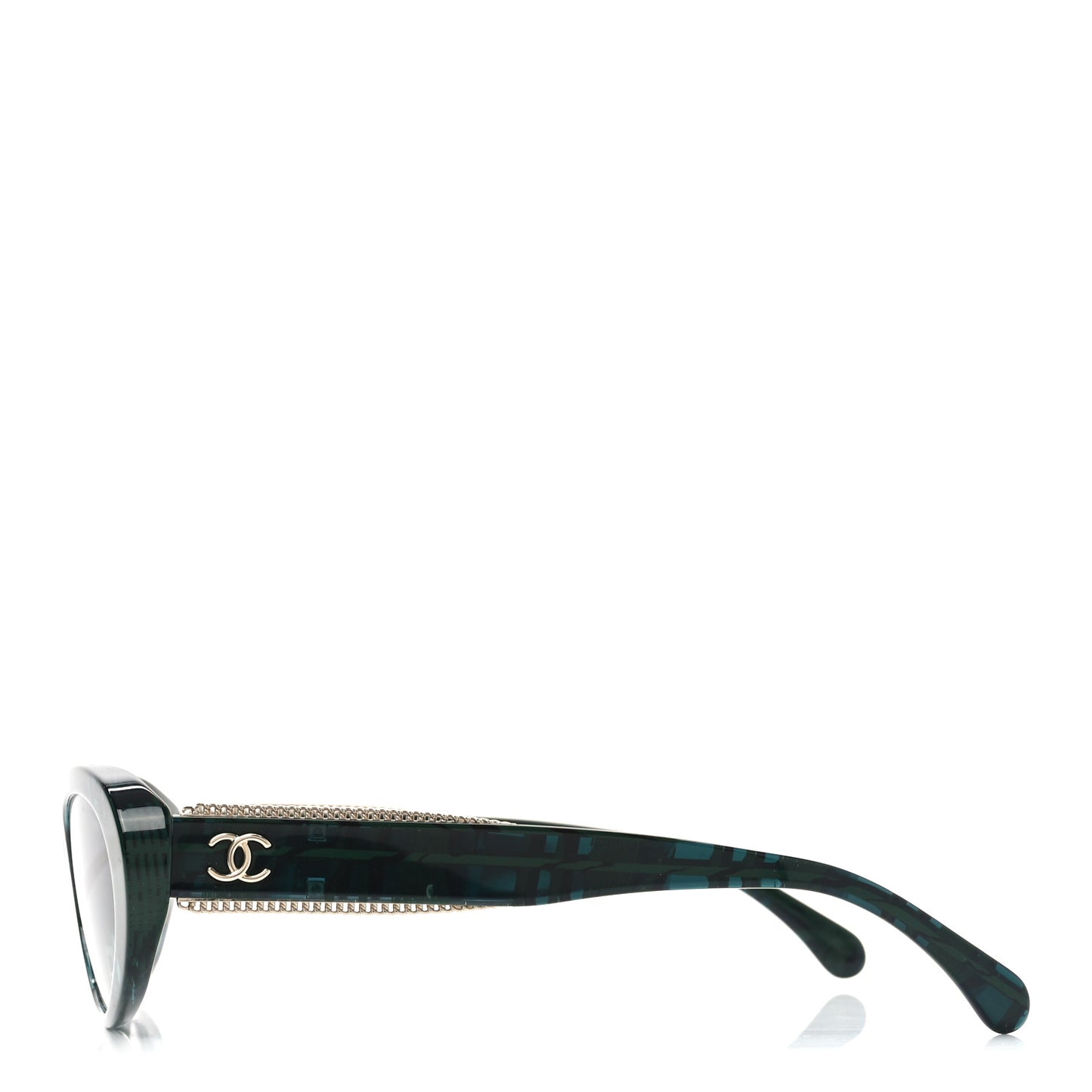 Acetate Oval Sunglasses 5515 Green