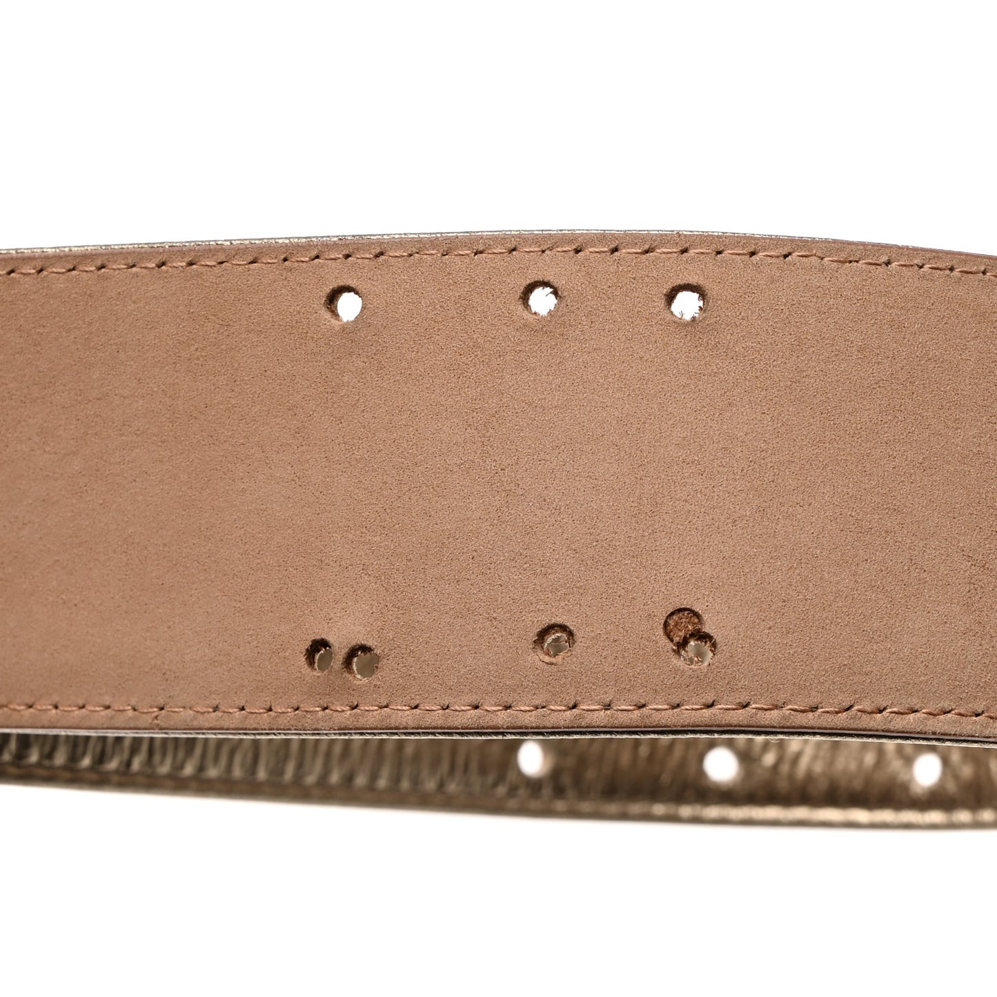 Metallic Calfskin CC Belt 95 38 Gold