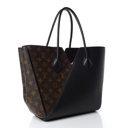 Louis Vuitton Calfskin Monogram Kimono Tote Black 3 of 9