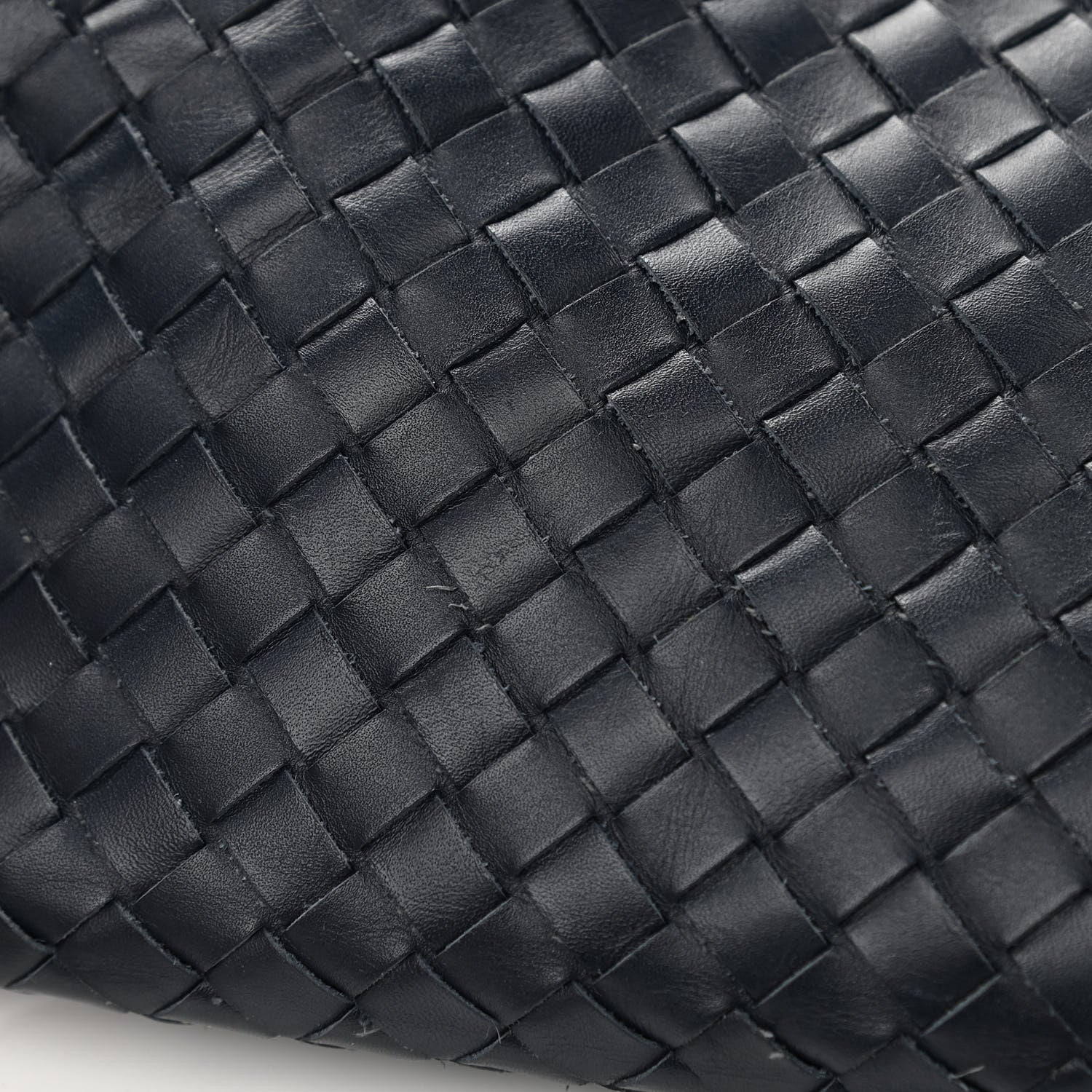 Bottega Veneta Nappa Intrecciato Crossbody Messenger Bag Navy 13 of 14