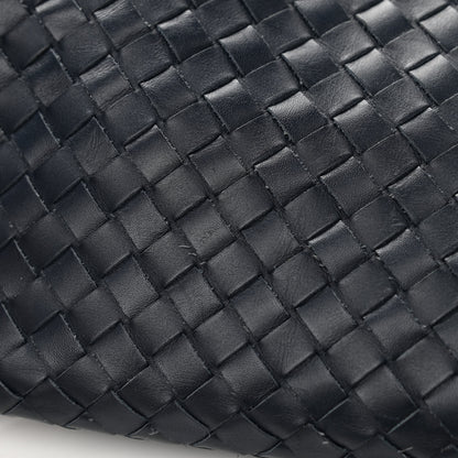 Bottega Veneta Nappa Intrecciato Crossbody Messenger Bag Navy 13 of 14