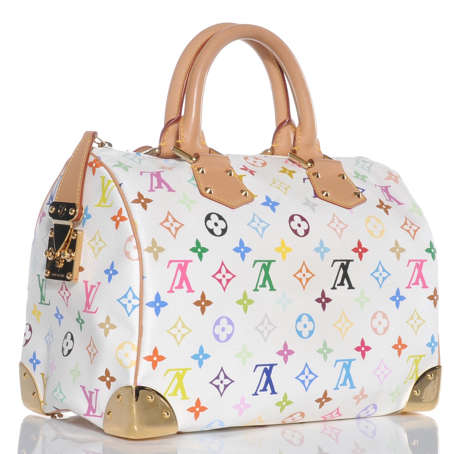Monogram Multicolor Speedy 30 White