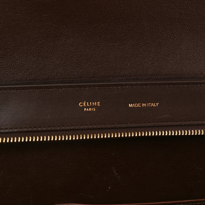Celine Satin Baby Grained Calfskin Medium Tri-Color Trapeze Tan 6 of 12