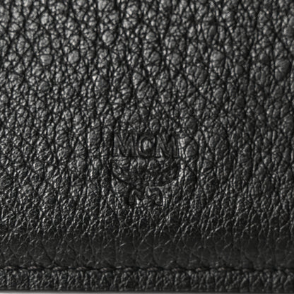 MCM Calfskin Ottomar Monogram Bi-Fold Wallet Black 7 of 8