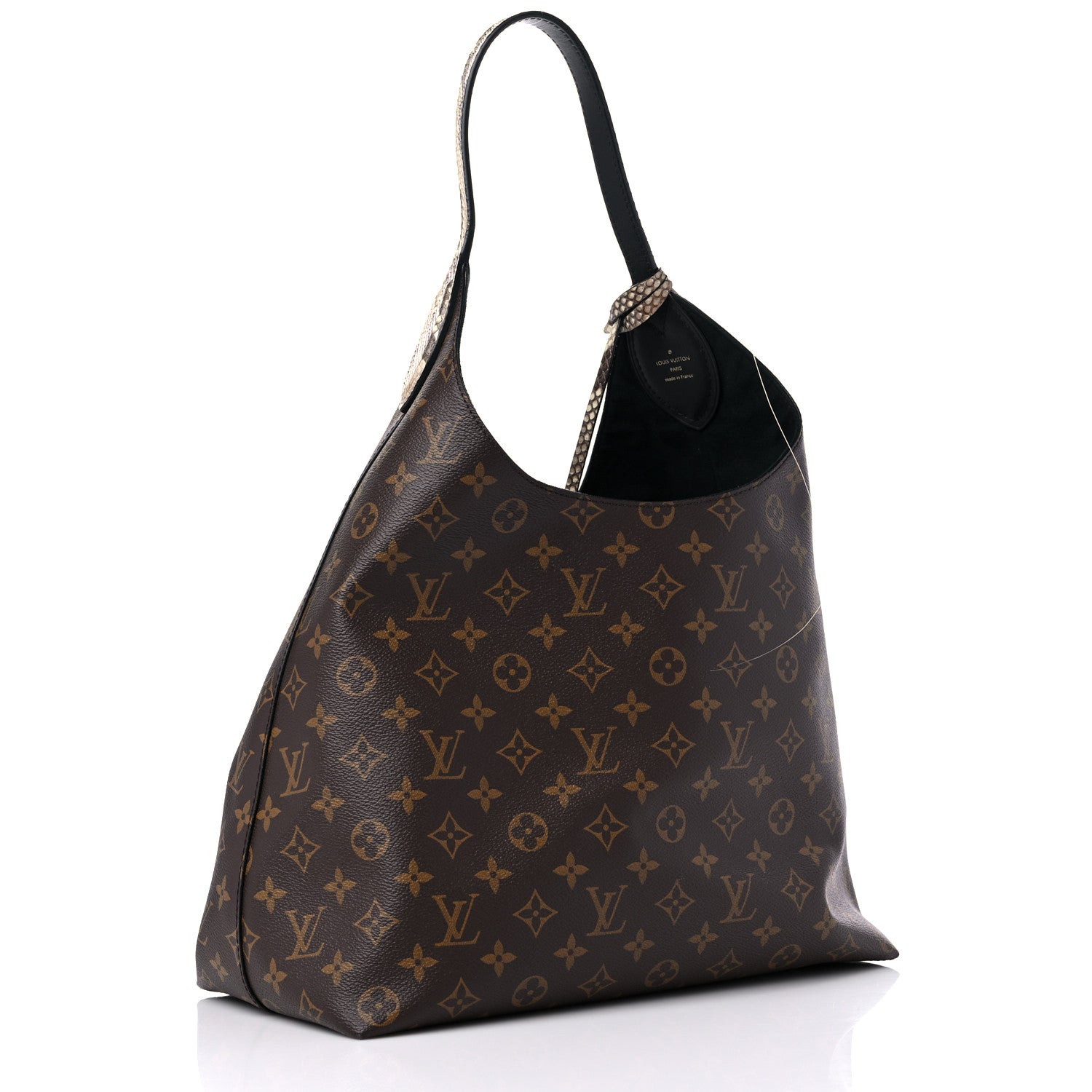 Louis Vuitton Monogram Flower Hobo Snakeskin 3 of 13