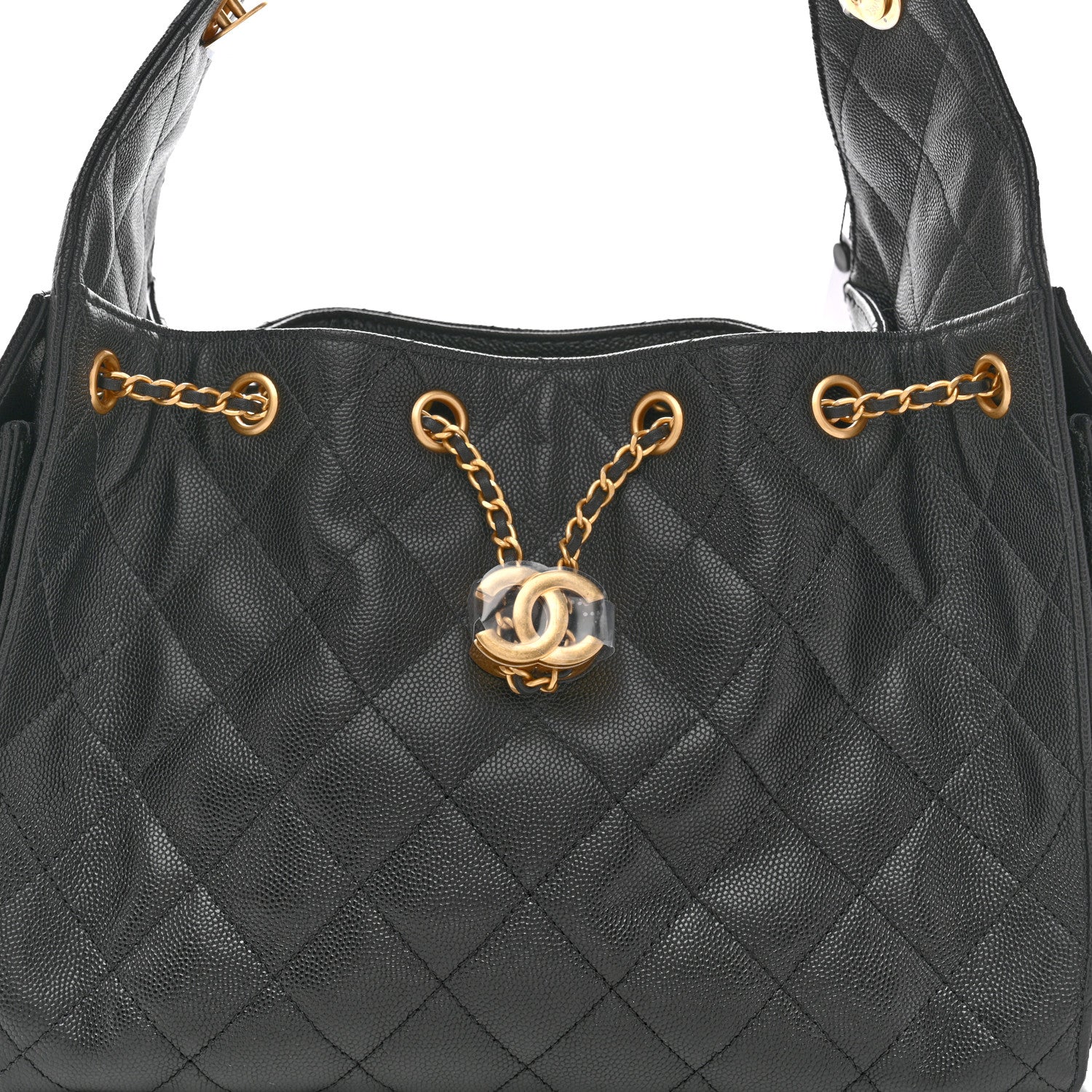 Chanel Caviar Quilted Small Chanel 25 Handbag Black 8 of 11