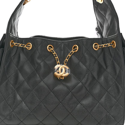 Chanel Caviar Quilted Small Chanel 25 Handbag Black 8 of 11