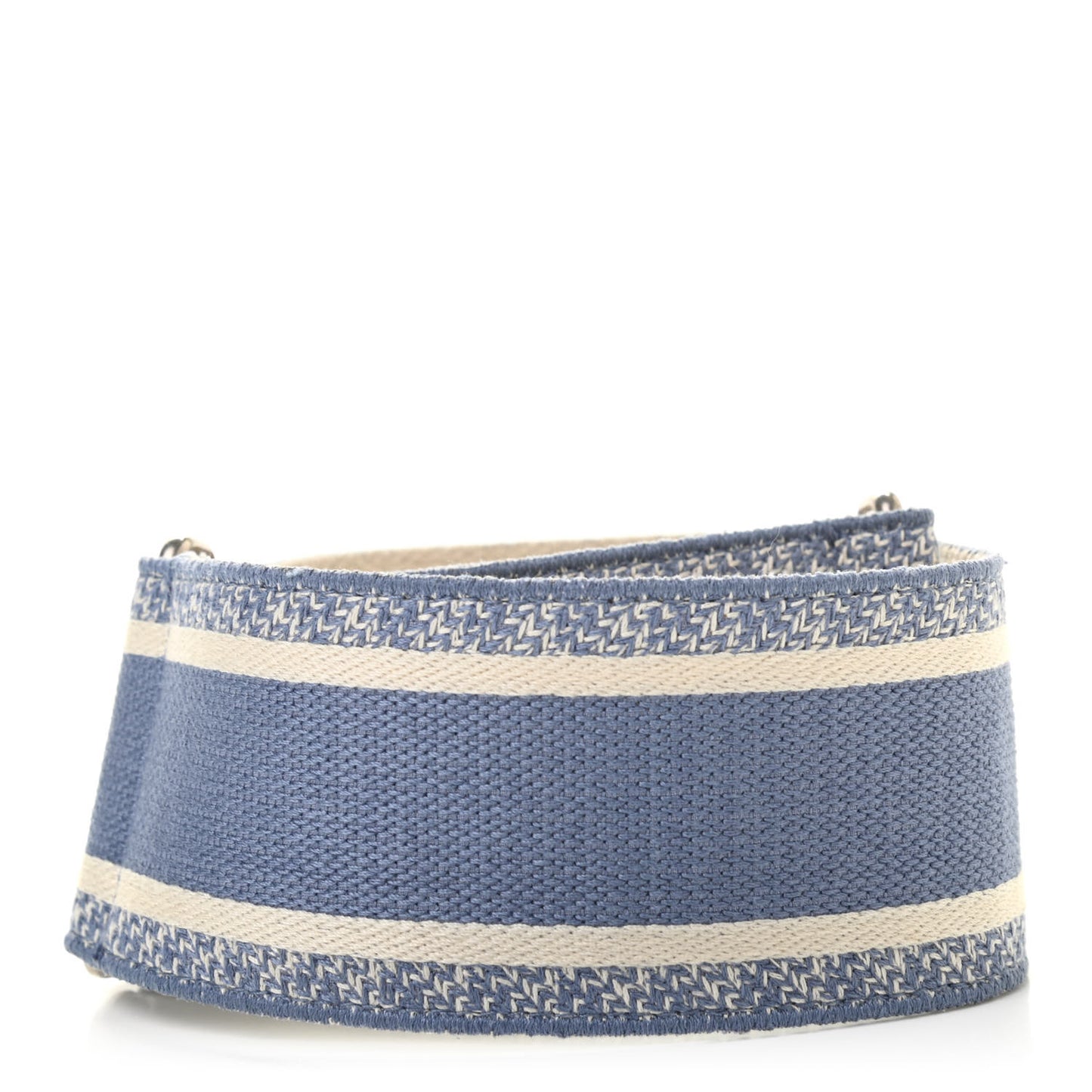 Canvas Embroidered Shoulder Strap Light Blue