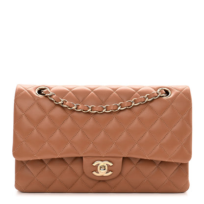Chanel Lambskin Quilted Medium Double Flap Brown 1 of 10
