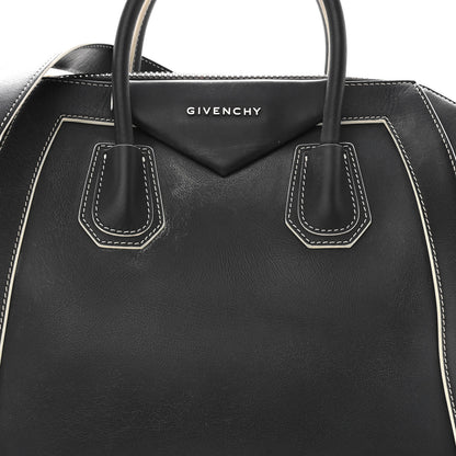 Givenchy Calfskin Contrast Stitched Medium Antigona Black 8 of 14