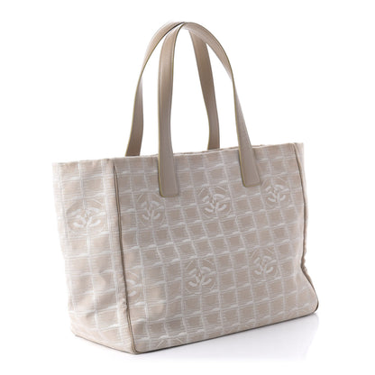 Chanel Nylon Medium Travel Tote Beige 3 of 10