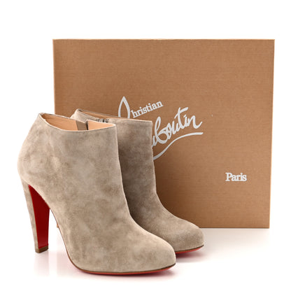 Christian Louboutin Veau Velours Bobsleigh 100 Ankle Boots 40.5 Pierre 9 of 9