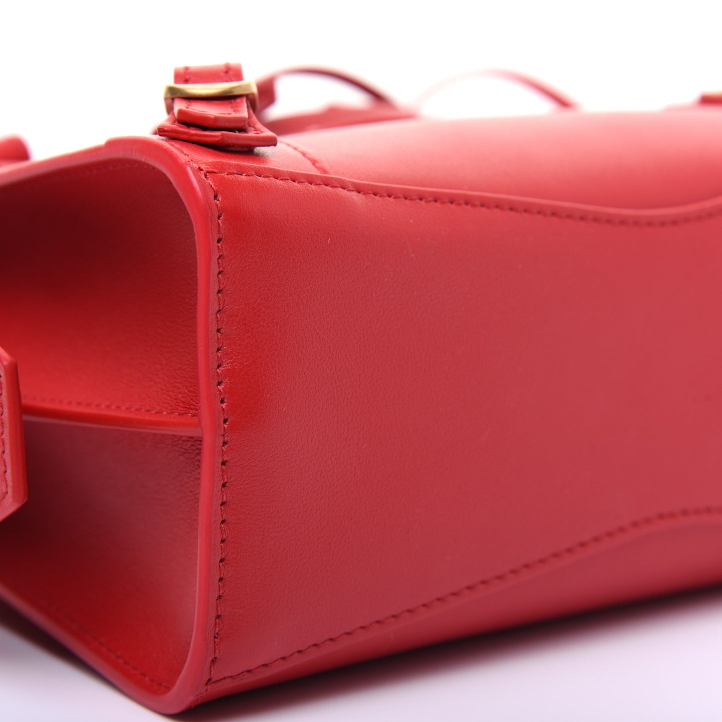 Smooth Calfskin Neo Classic Brass Hardware Mini City Red