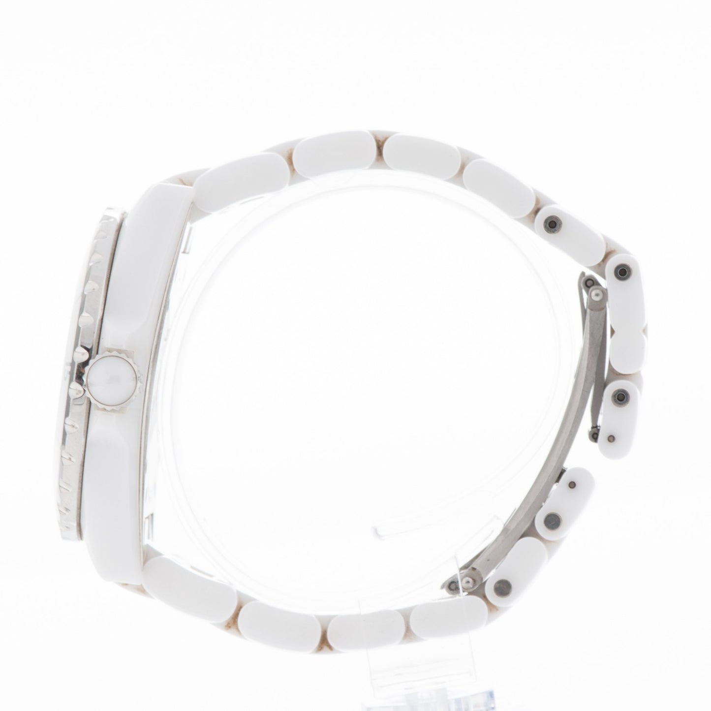 Stainless Steel Ceramic Diamond 38mm J12 Automatic Watch White
