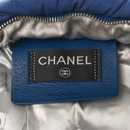 Chanel Nylon Embossed Small Doudoune Backpack Pink Blue White 6 of 11