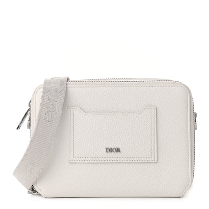 Christian Dior Grained Calfskin Pouch Shoulder Bag Beige 1 of 12