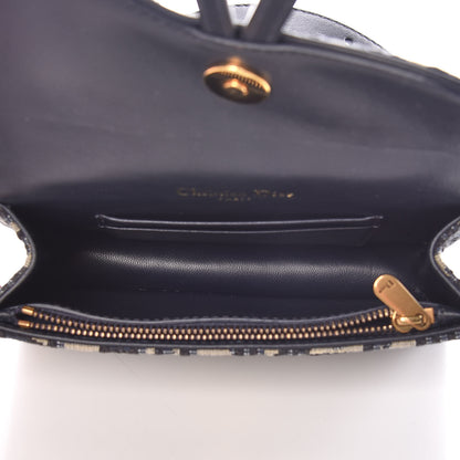 Christian Dior Oblique Saddle Belt Bag Blue 7 of 10
