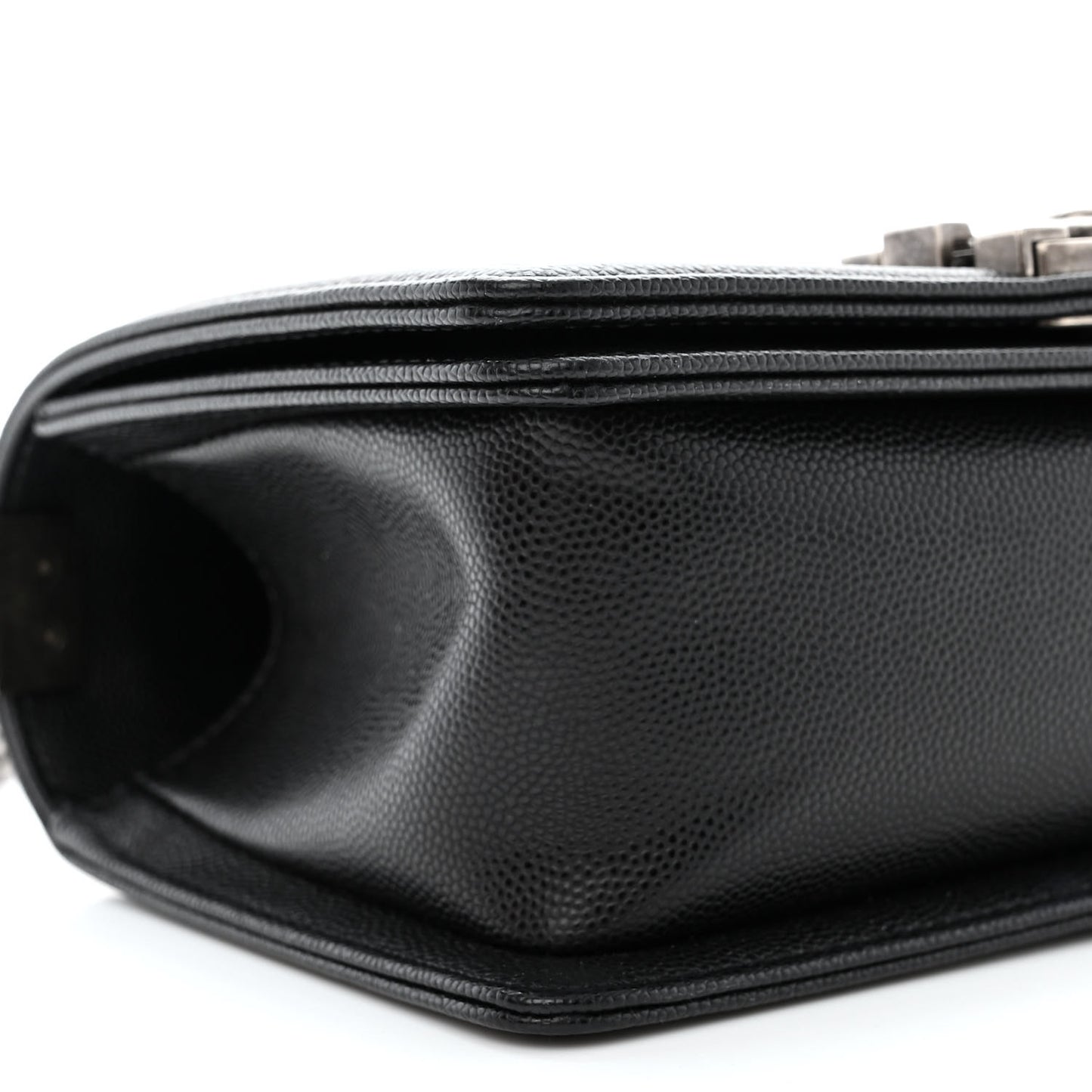 Caviar Quilted Small Boy Flap Black