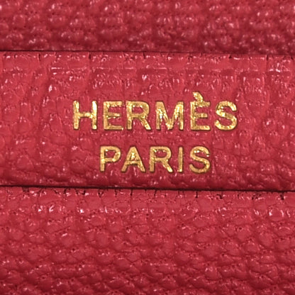 Hermes Chevre Mysore Bearn Gusset Wallet Rose Azalee 6 of 8
