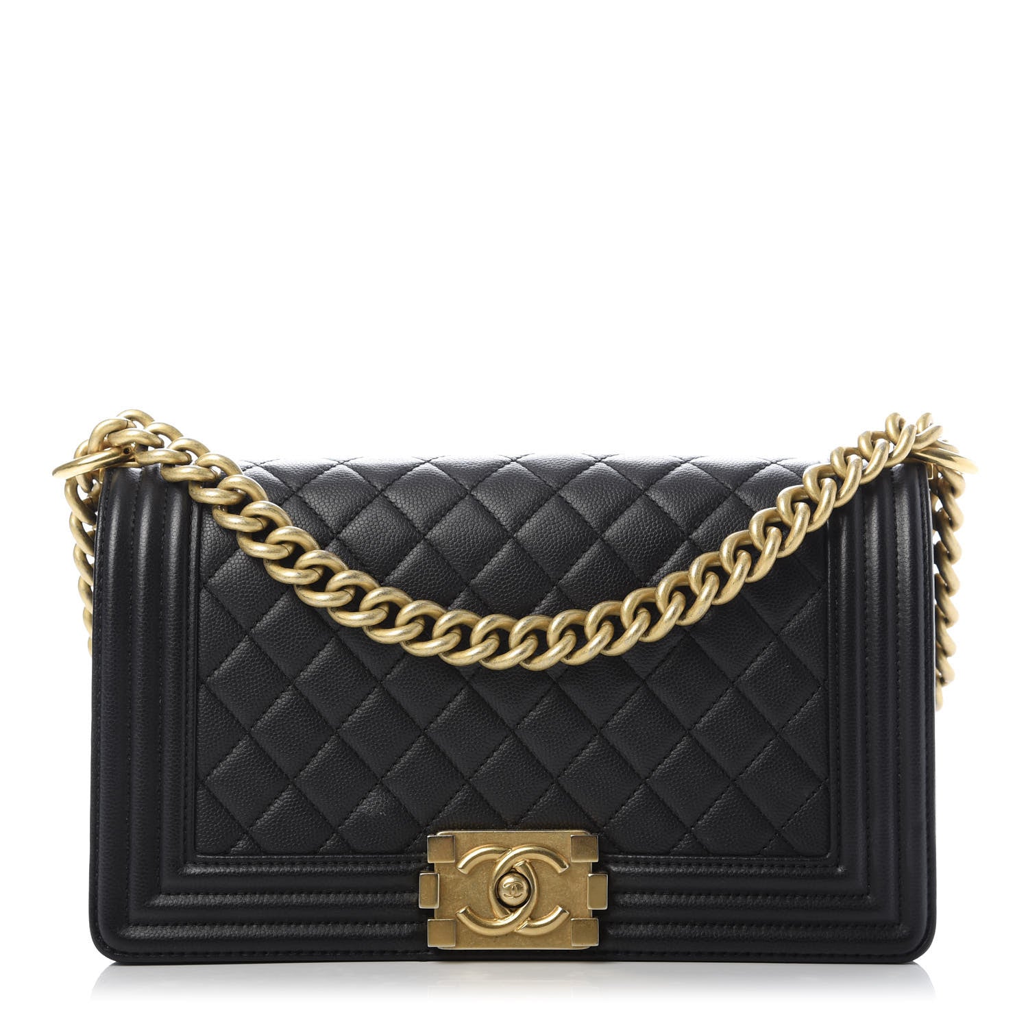 Chanel Caviar Quilted Medium Boy Flap Black 1 of 10