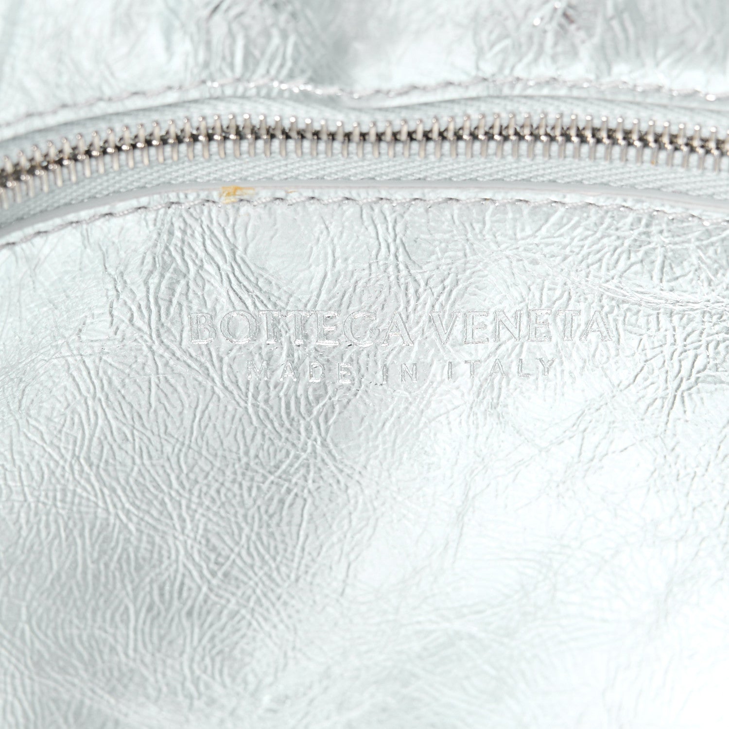 Bottega Veneta Metallic Lambskin Maxi Intrecciato Cassette Crossbody Bag Silver 6 of 10