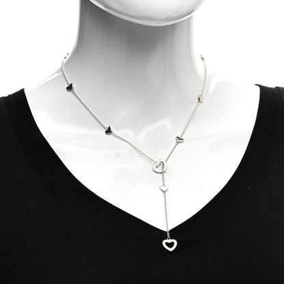 Tiffany Sterling Silver Heart Lariat Necklace 2 of 4