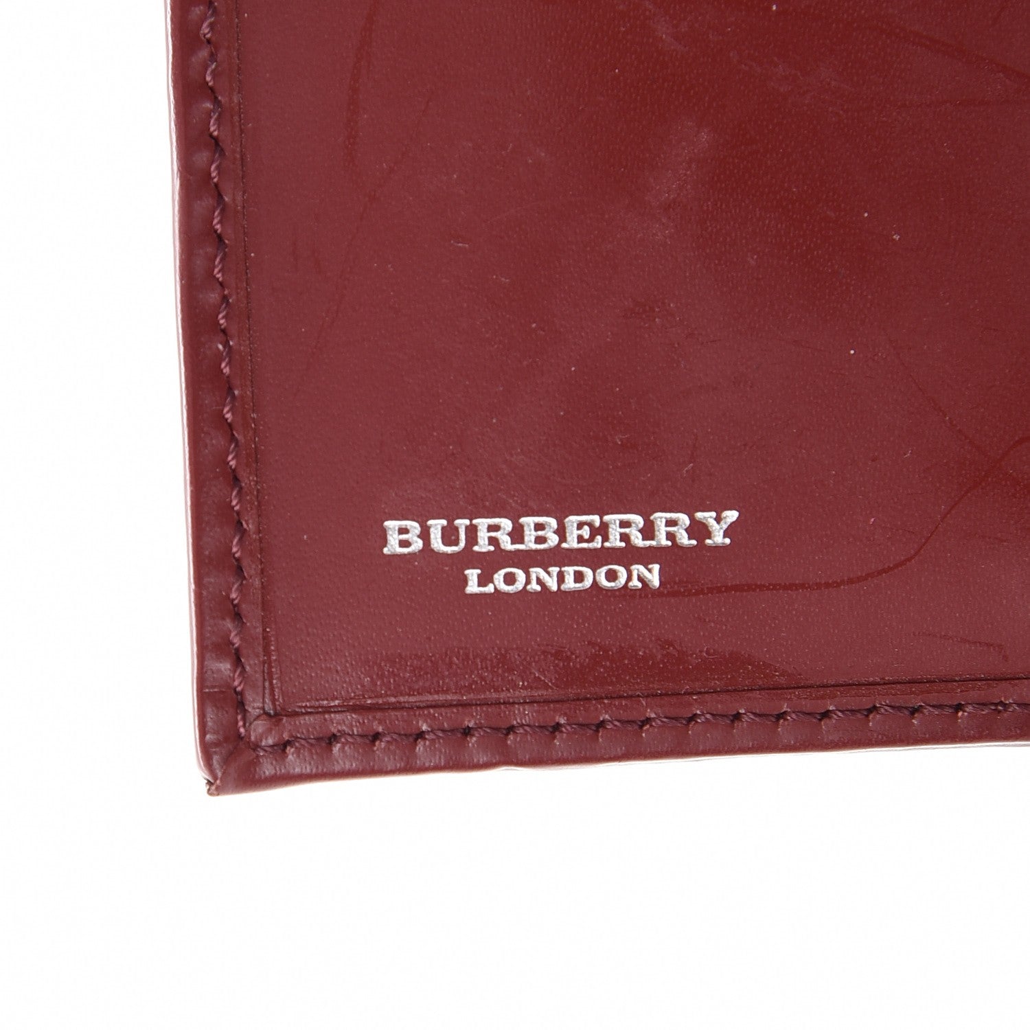 Burberry Haymarket Check Compact Wallet Red 6 of 9