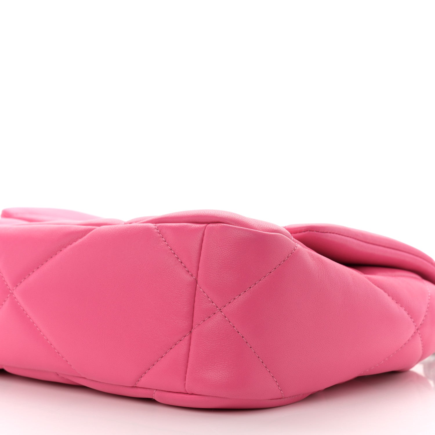 Chanel Lambskin Quilted Medium Chanel 19 Flap Dark Pink 10 of 11