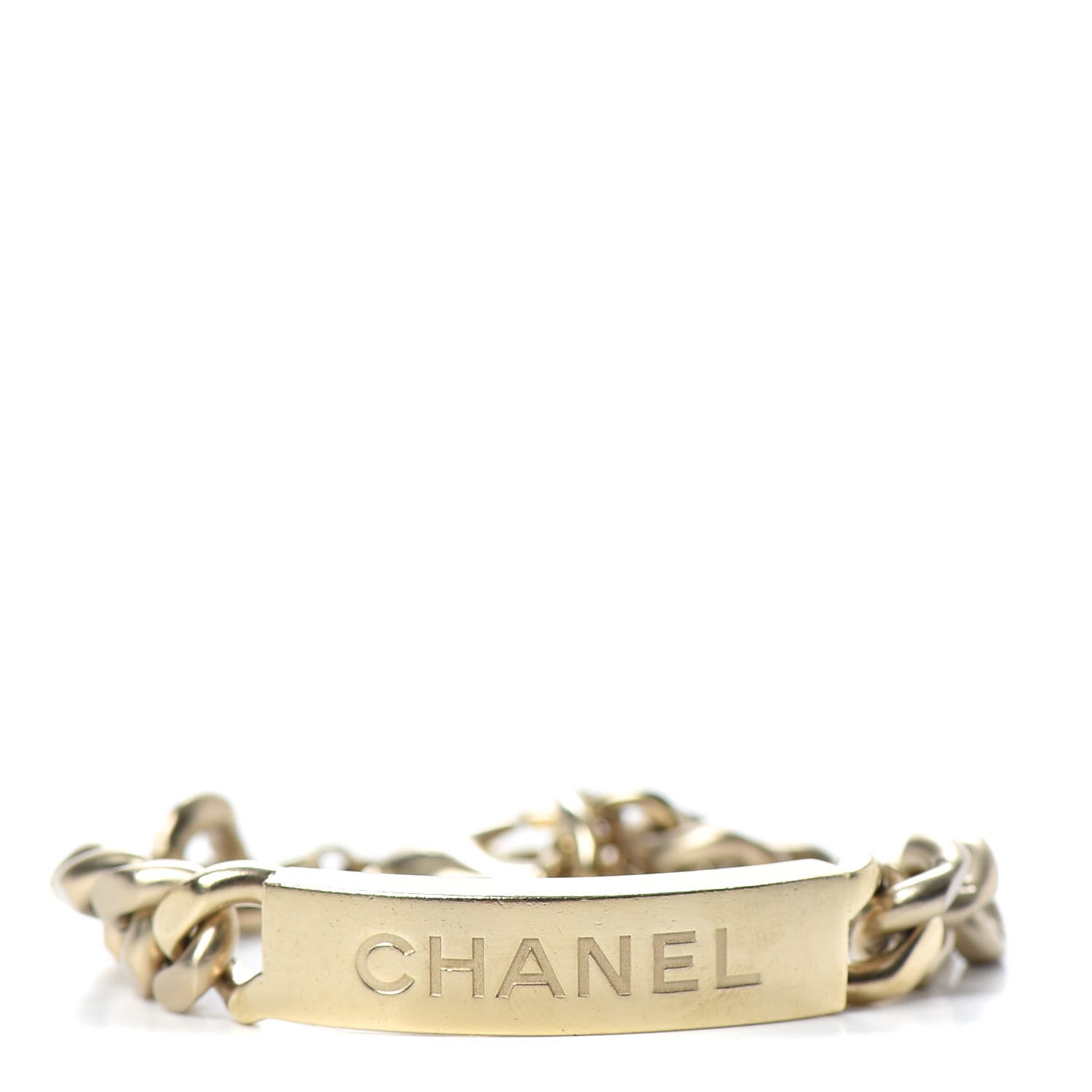 Chanel Metal Chain ID CC Bracelet Gold 1 of 4