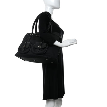 Christian Dior Monogram Large My Dior Frame Pocket Satchel Black 2 of 10