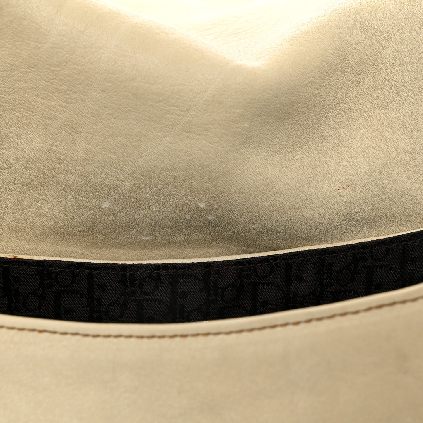 Calfskin Medium Gaucho Double Saddle Bag Ivory