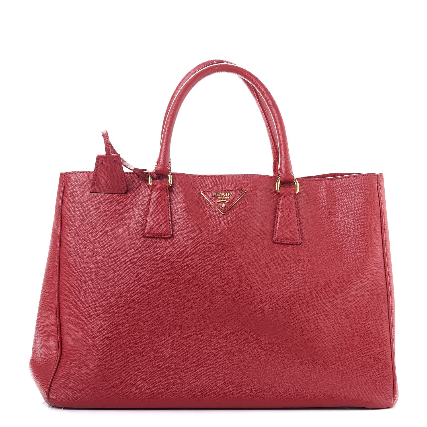 Prada Saffiano Lux Large Tote Fuoco 1 of 17