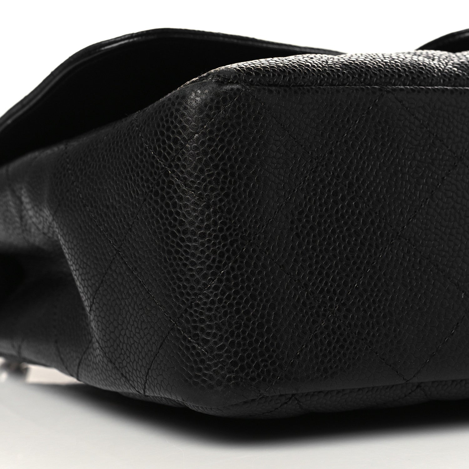 Chanel Caviar Quilted Jumbo Single Flap Black 8 of 9