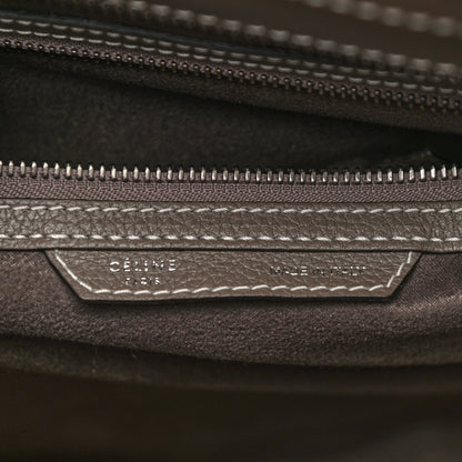 Celine Drummed Calfskin Mini Luggage Bag Souris 5 of 9